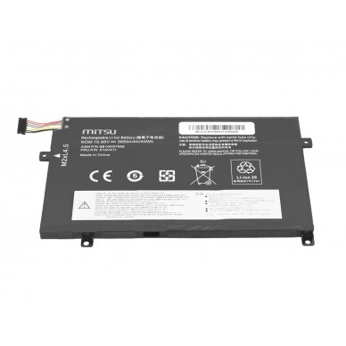 Baterija (akumuliatorius) Lenovo ThinkPad E470 E475 E470C 01AV411 10.95V 3650mAh 40Wh 1