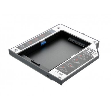 ODD adapteris kietajam diskui HDD SSD SATA 2.5" Lenovo T430 T530 2
