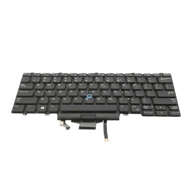 Klaviatūra Dell Latitude 5490 7490 E5450 E7450 (trackpoint) šviečianti US 2