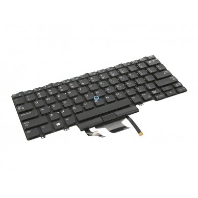 Klaviatūra Dell Latitude 5490 7490 E5450 E7450 (trackpoint) šviečianti US